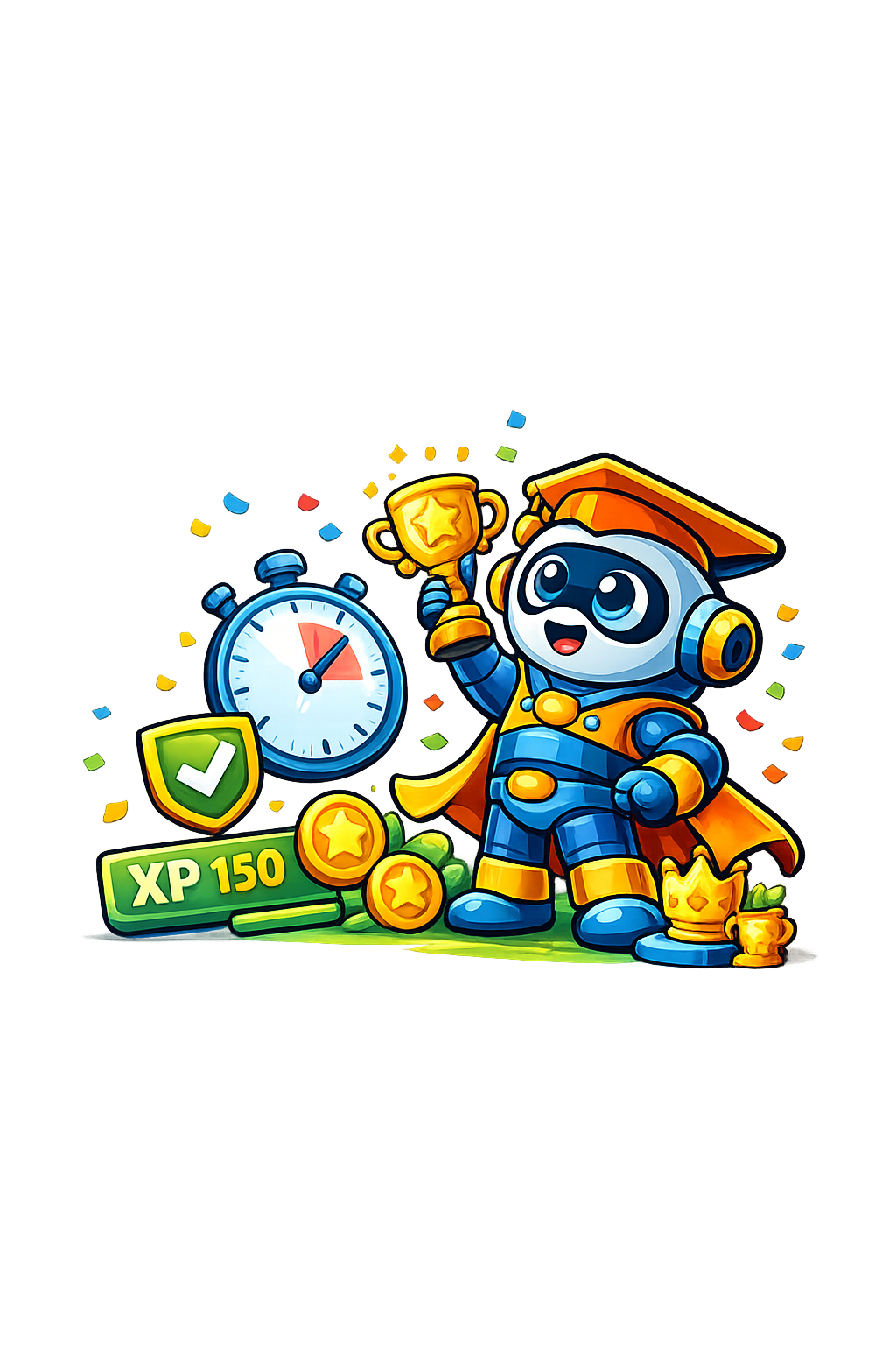 Gamified to keep you hooked.